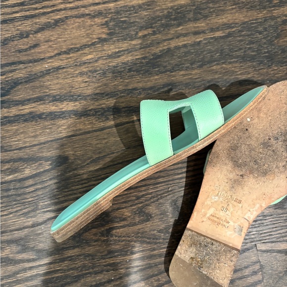 HERMES MINT GREEN ORANS 38 - Picture 5 of 5